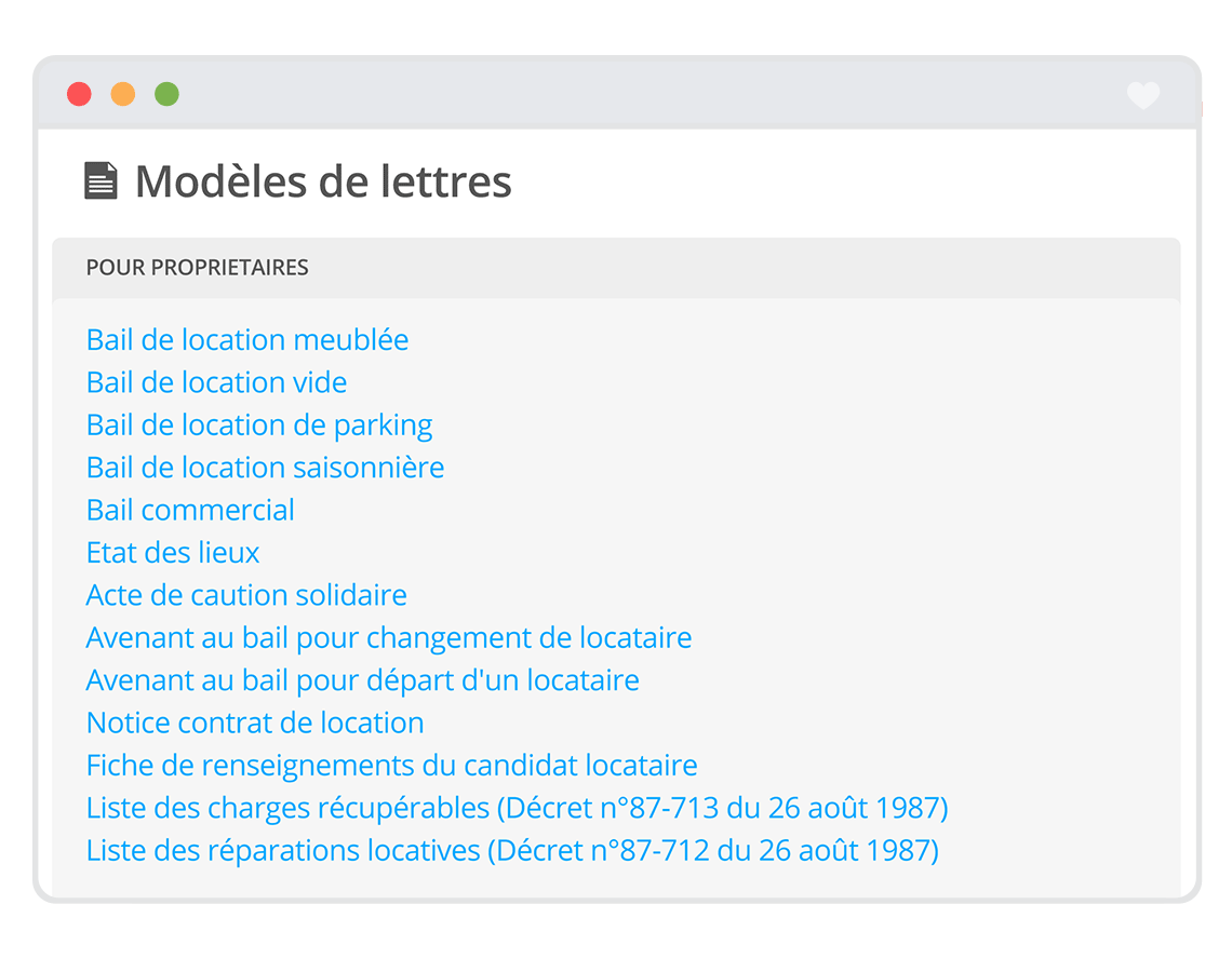 Modèles utiles